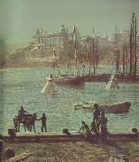 Atkinson Grimshaw Detail of Scarborough Bay oil painting picture wholesale